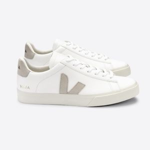 Veja campo chromefree leather white natural